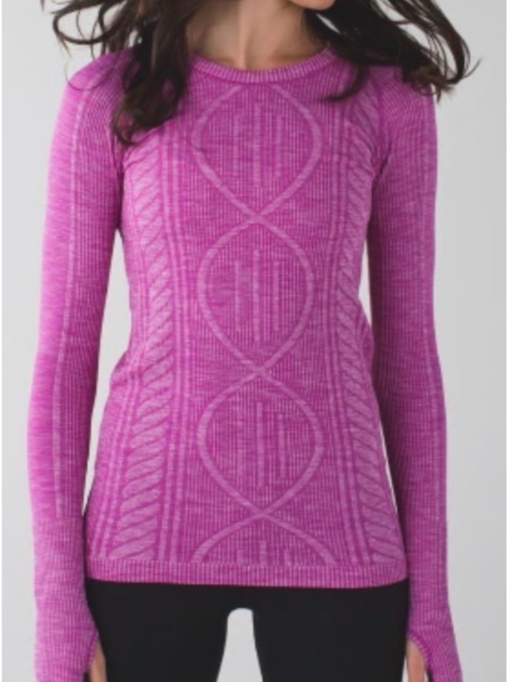 Lululemon Athletica Rest Less 
Pullover Heathered Ultra Violet Top Sz 4